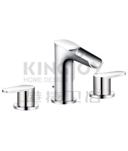 (KJ833T001) 3-hole basin mixer deck-mounted