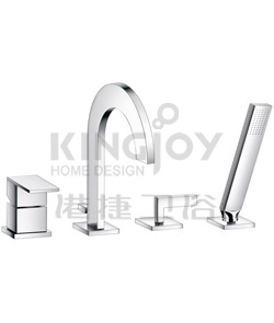 (KJ836R001) 4-hole bath/shower mixer deck-mounted