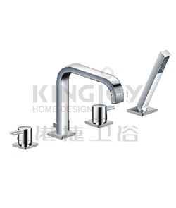 (KJ812R000) 4-hole deck bath/shower mixer