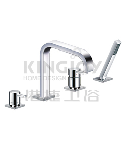 (KJ812R001) 4-hole deck bath/shower mixer