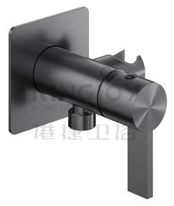 (KJ869Y051) Single lever bidet mixer with outlet and holder