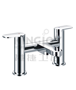 (KJ808N000) Two-handle deck bath mixer