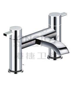 (KJ812N000) Two-handle deck bath mixer