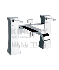 (KJ818M000) Two-handle deck bath/shower mixer