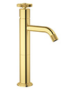 (KJ826L000 Brushed Gold-Zr (2)) Single lever mono high basin mixer