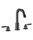Two-handle basin mixer deck-mounted